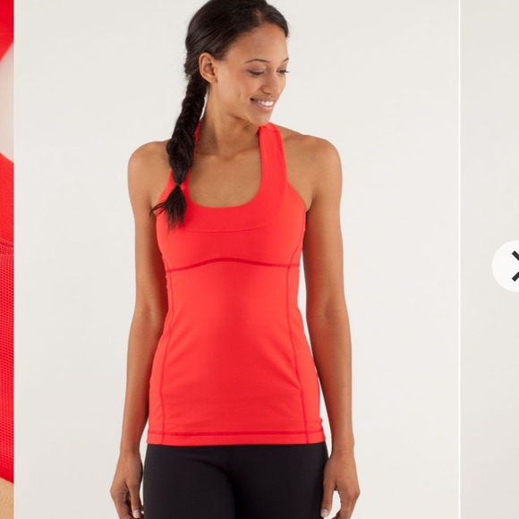 Lululemon Scoop Neck Tank Love Red - Picture 2 of 12